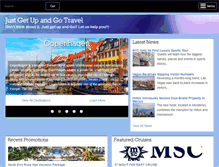 Tablet Screenshot of justgetupandgotravel.com